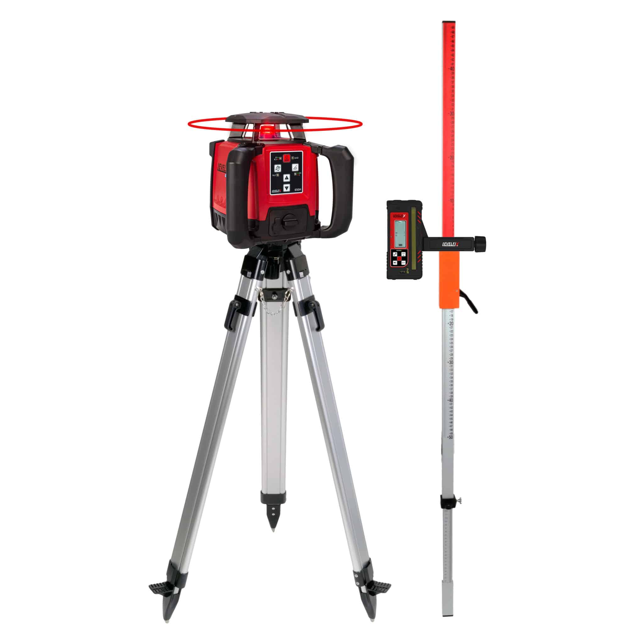 LEVELFIX -650H SET -Laser Rotatif Horizontal + Trépied 1,80m + Mire