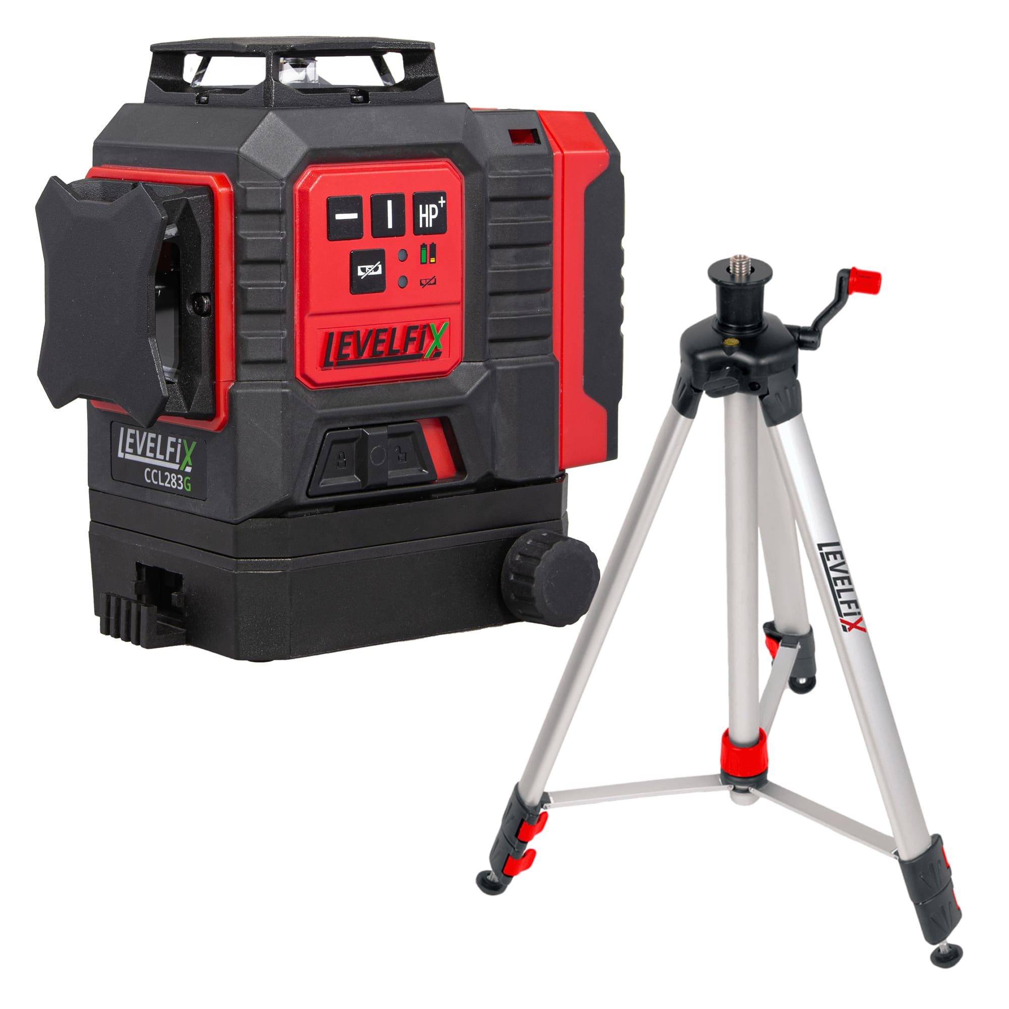 LEVELFIX -CCL283G SET -Laser MultiI-Lignes 3D, 3X 360° + Trépied 1,50m